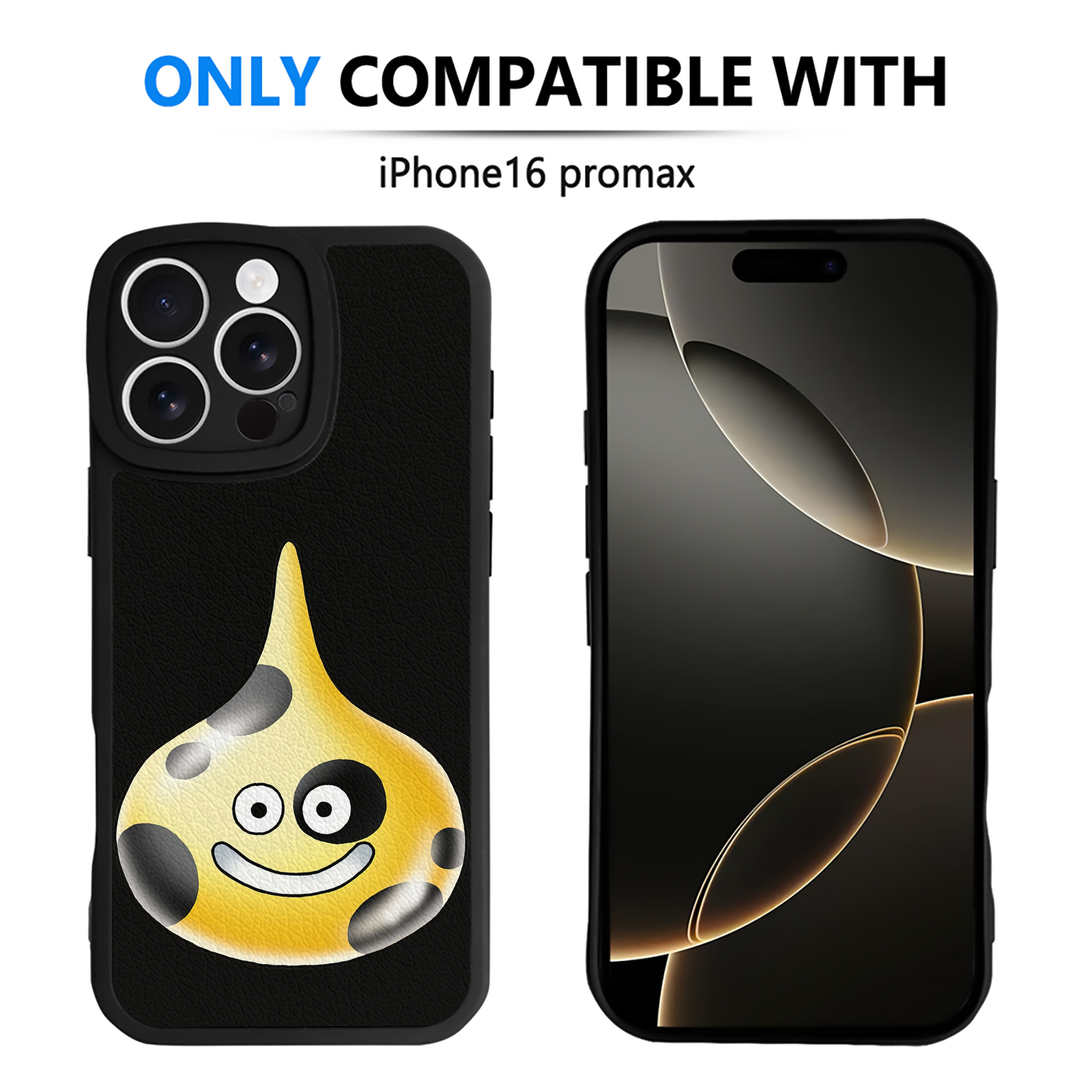 （画像用） ドラゴンクエスト Doragon Kuesuto Dragon Quest 【iPhone 16シリーズ対応】シリコンスマホケース（レザー調） 材質：シリコン